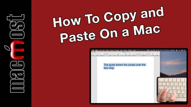 How To Copy and Paste On a Mac