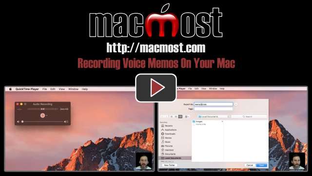 Recording Voice Memos On Your Mac