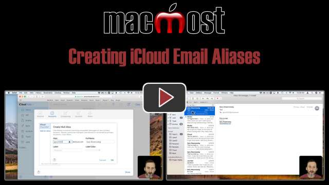 Creating iCloud Email Aliases