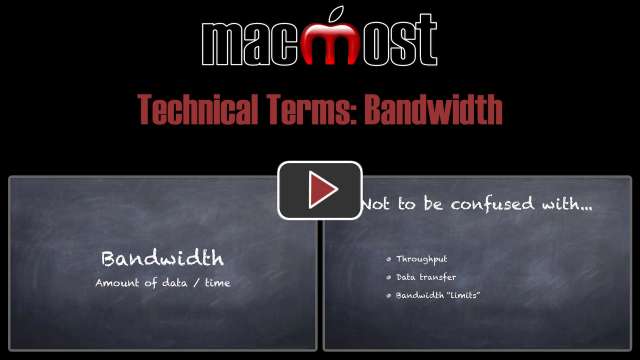 Technical Terms: Bandwidth