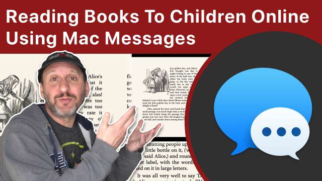Reading Books To Children Online Using Mac Messages