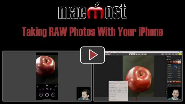 Taking RAW Photos With Your iPhone