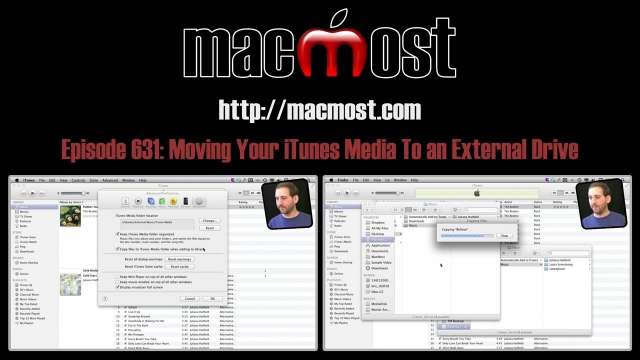 MacMost Now 631: Moving Your iTunes Media To an External Drive