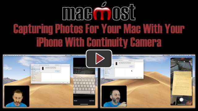 Capturing Photos For Your Mac With Your iPhone Using Continuity Camera