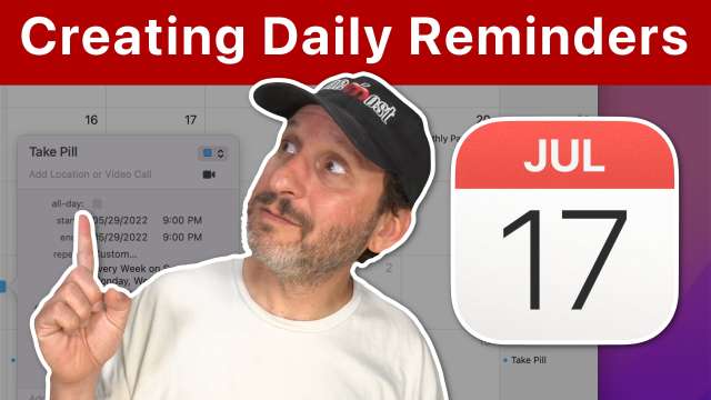 Daily Reminders Using the Reminders or Calendar Apps