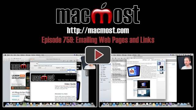 MacMost Now 759: Emailing Web Pages and Links