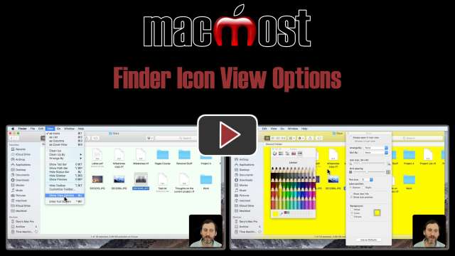 Finder Icon View Options