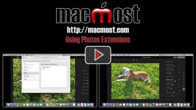 Using Photos Extensions