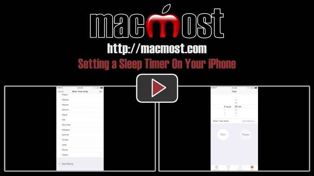 Setting a Sleep Timer On Your iPhone