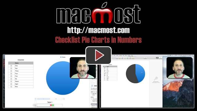 Checklist Pie Charts in Numbers