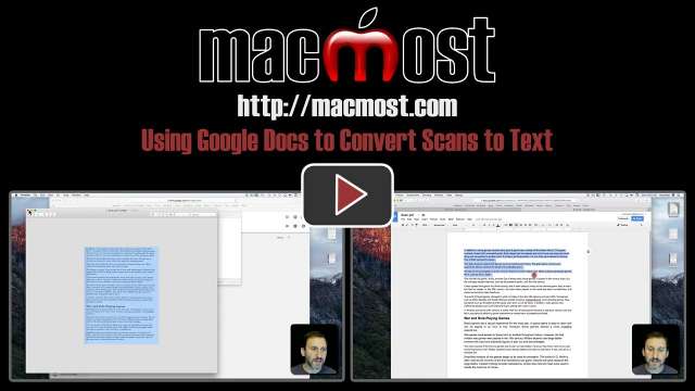 Using Google Docs to Convert Scans to Text