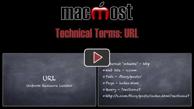 Technical Terms: URL