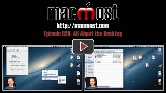 MacMost Now 829: All About the Desktop