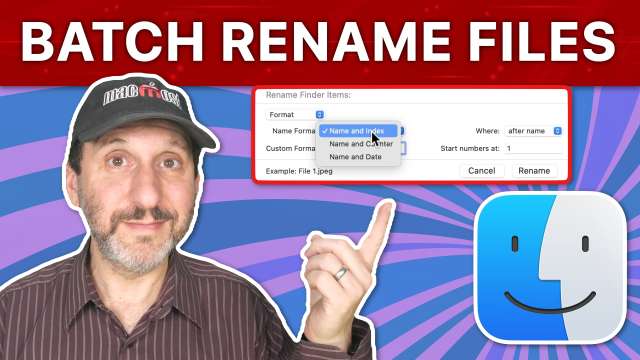 Batch Rename Multiple Files On a Mac