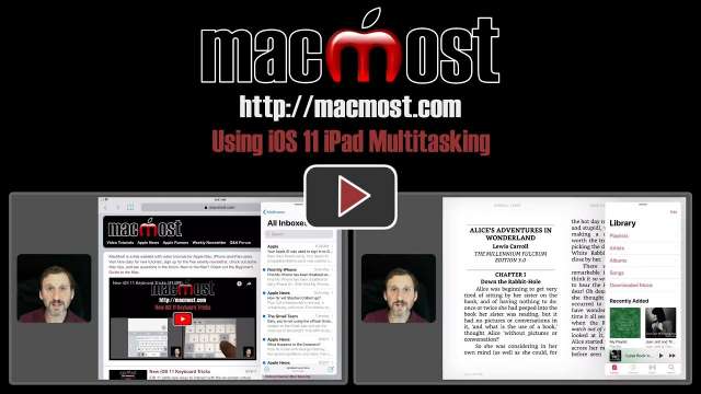Using iOS 11 iPad Multitasking