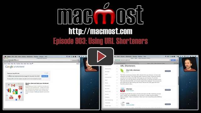 MacMost Now 903: Using URL Shorteners
