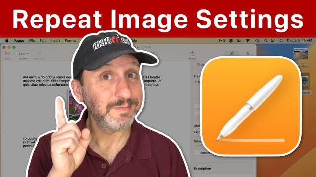 Mac Pages Tricks for Reusing Image Settings