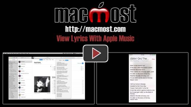 View Lyrics With Apple Music