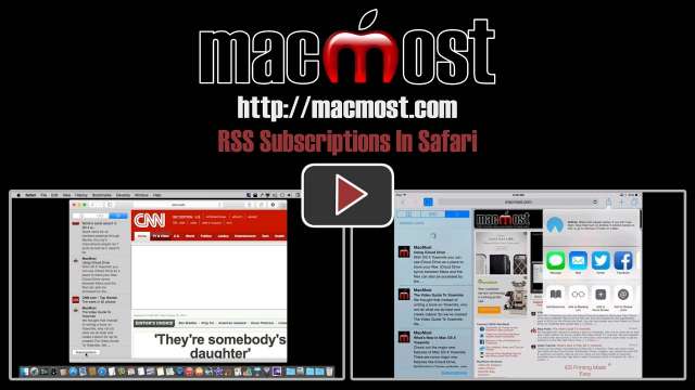 RSS Subscriptions In Safari