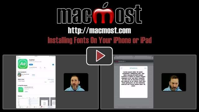 Installing Fonts On Your iPhone or iPad