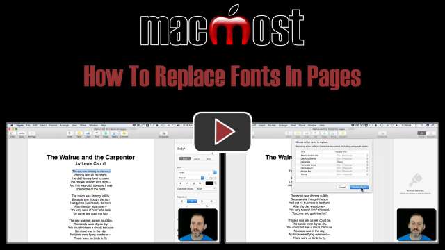 How To Replace Fonts In Pages