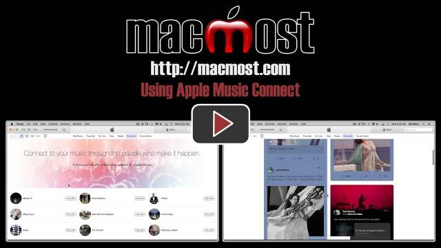 Using Apple Music Connect