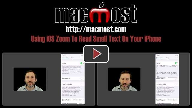 Using iOS Zoom To Read Small Text On Your iPhone