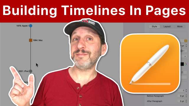 How To Build a Timeline In Pages