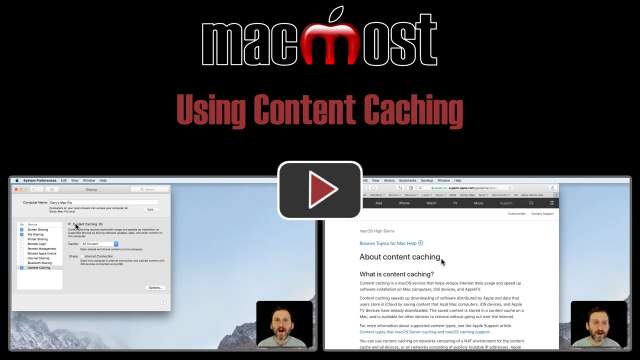 Using Content Caching