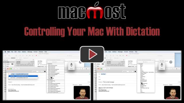 Controlling Your Mac With Dictation