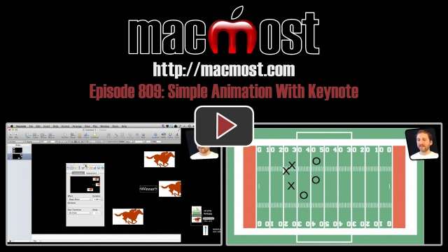 MacMost Now 809: Simple Animation With Keynote