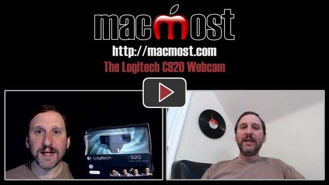The Logitech C920 Webcam