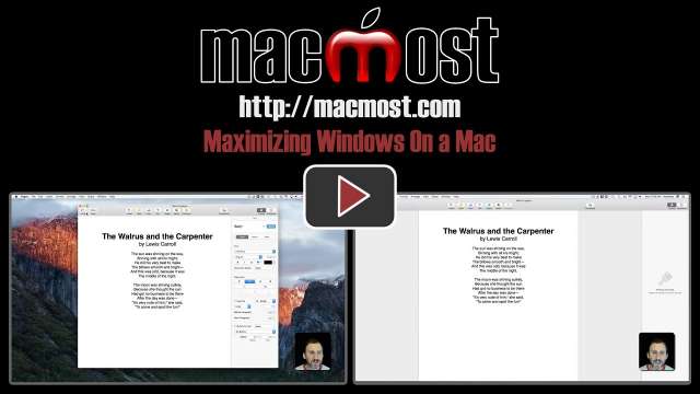 Maximizing Windows On a Mac