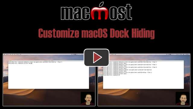 Customize macOS Dock Hiding