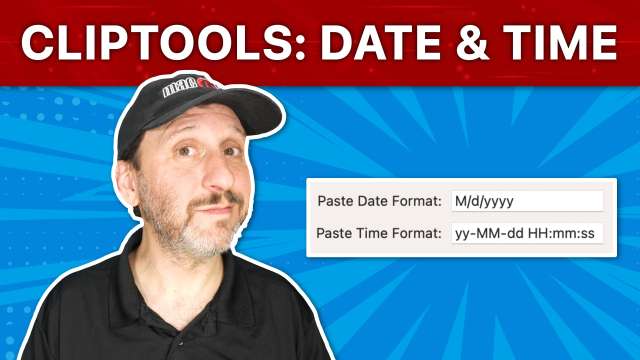 ClipTools: Paste Date and Paste Time