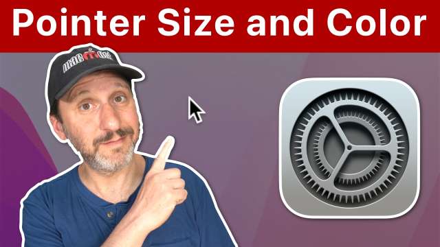 Changing The Pointer Size and Color On a Mac