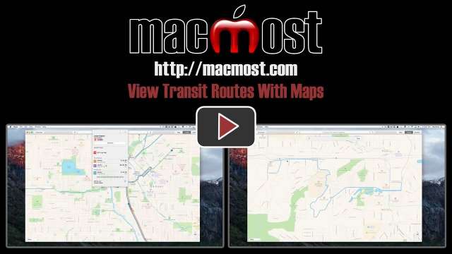 View Transit Routes With Maps