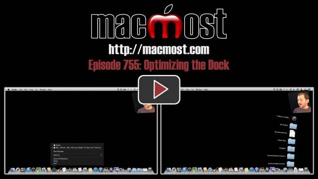 MacMost Now 755: Optimizing the Dock