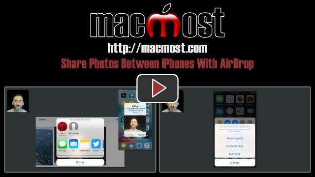 Share Photos Between iPhones With AirDrop