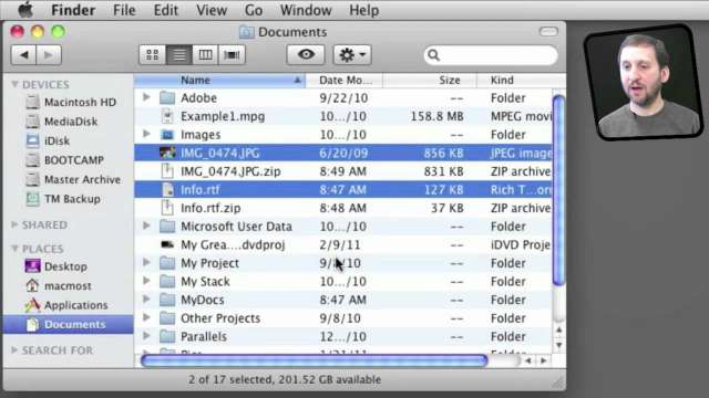 MacMost Now 517: Simple File Compression In OS X