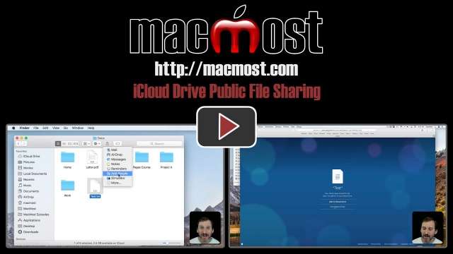 iCloud Drive Public File Sharing