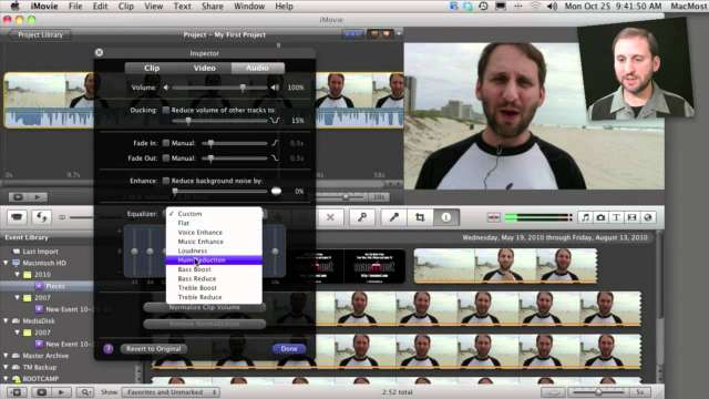 MacMost Now 468: Editing Audio in iMovie 11
