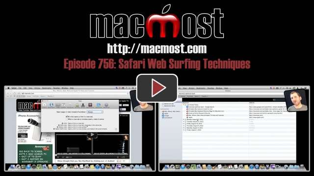 MacMost Now 756: Safari Web Surfing Techniques