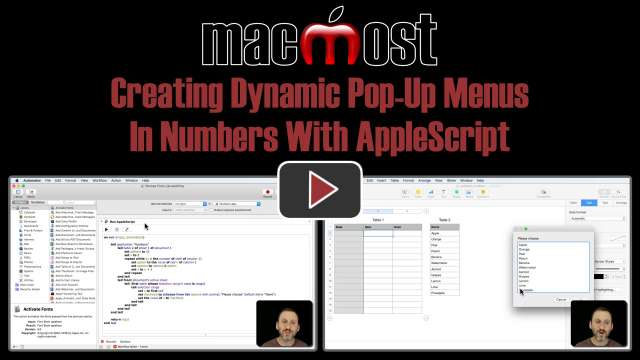 Creating Dynamic Pop-Up Menus In Numbers With AppleScript