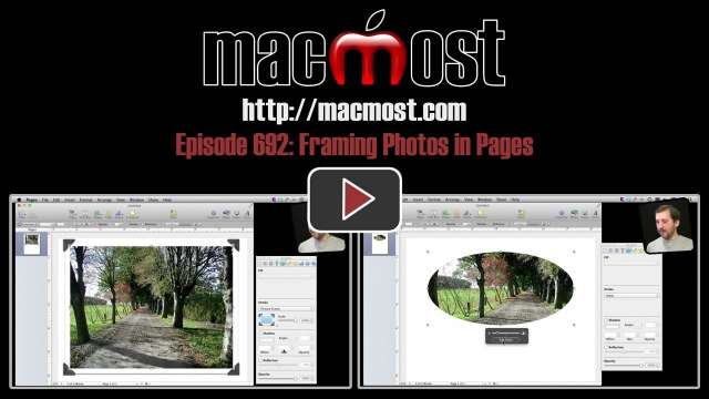 MacMost Now 692: Framing Photos in Pages