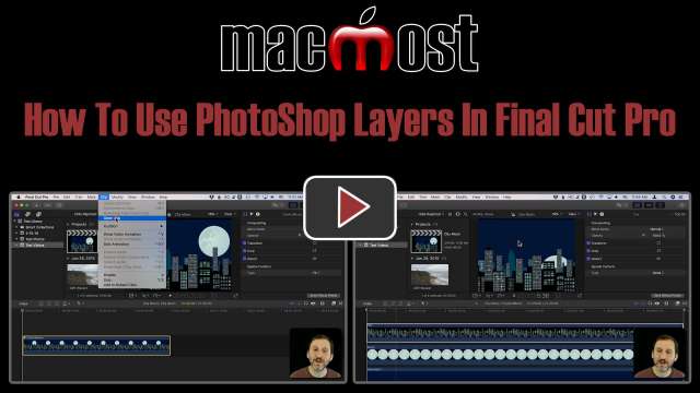 How To Use PhotoShop Layers In Final Cut Pro