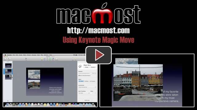 Using Keynote Magic Move