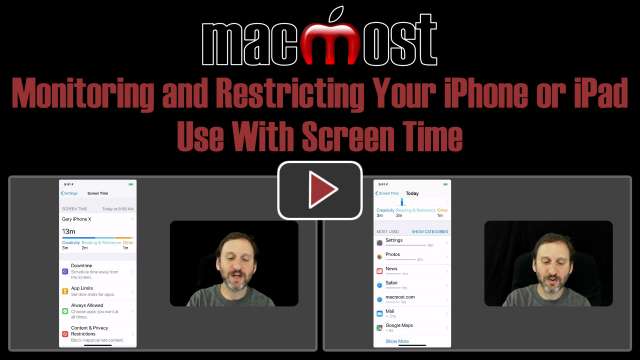 Monitoring and Restricting Your iPhone or iPad Use With Screen Time