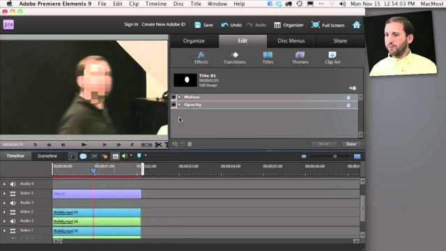 MacMost Now 481: Blur a Moving Face in Adobe Premiere Elements for Mac