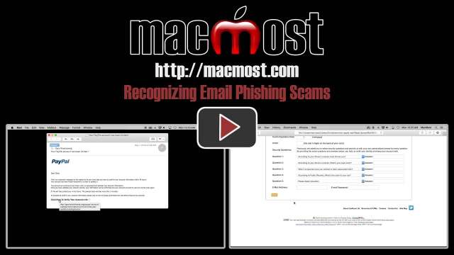 Recognizing Email Phishing Scams
